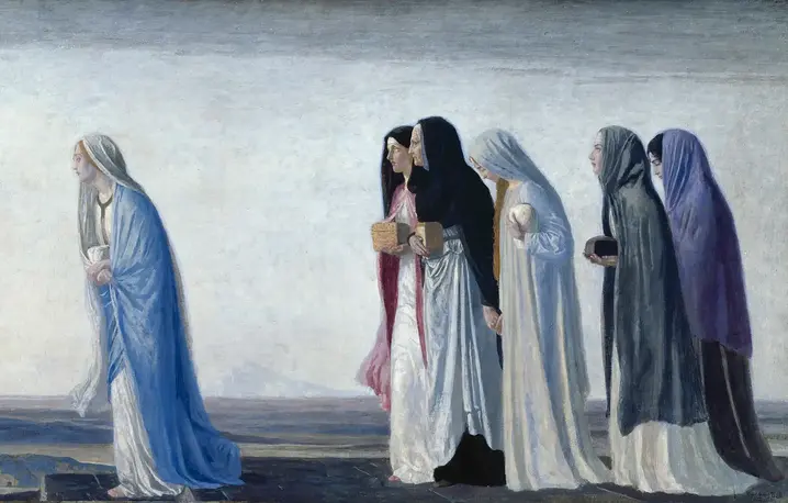 Kobiety idące do grobu, Robert Anning Bell 1912 r. fot. WIKIPEDIA