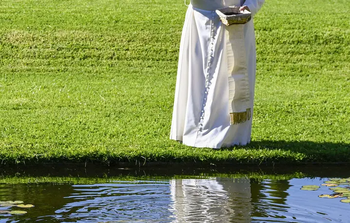 Papież Leon XIV inauguruje Wioskę Laudato si’ (Borgo Laudato si’) w letniej rezydencji papieskiej w Castel Gandolfo we Włoszech, 5 września 2025 r. fot. Abaca/East News