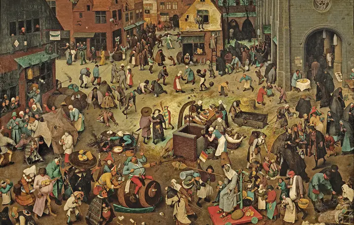 Walka postu z karnawałem, Pieter Bruegel Starszy, 1559 r. fot. wikipedia