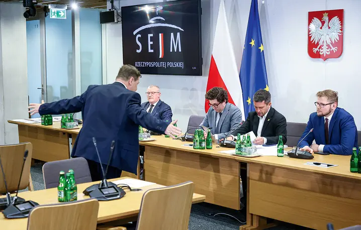 Posiedzenie sejmowej Komisji Sprawiedliwości i Praw Człowieka z wysłuchaniem publicznym w sprawie reformy Krajowej Rady Sądownictwa, 10 lutego 2026 r. Fot. Adam Burakowski/ East News