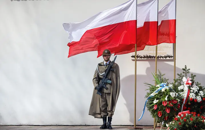 Obchody Dnia Pamięci Ofiar Zbrodni Katyńskiej w Krakowie, 13 kwietnia 2025 r. Fot. Beata Zawrzel/ REPORTER./east news