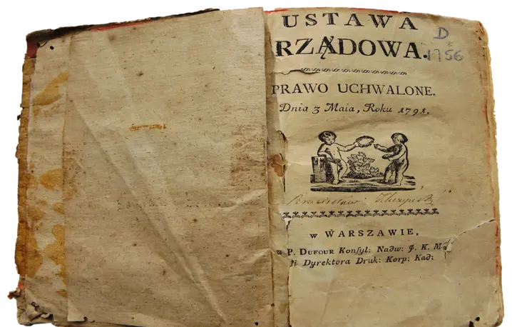 Pierwodruk Konstytucji 3 maja 1791 r. fot. wikipedia