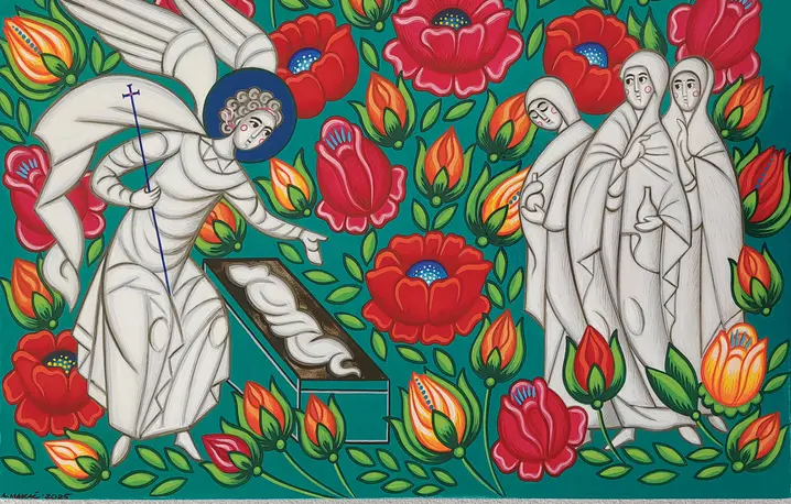 Na okładce: Anna Makać „Ukazanie się Anioła kobietom niosącym mirrę” fot. iconart gallery