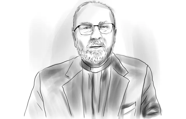 Ks. Andrzej Szczęsny | Rys. Zosia Komorowska/PK