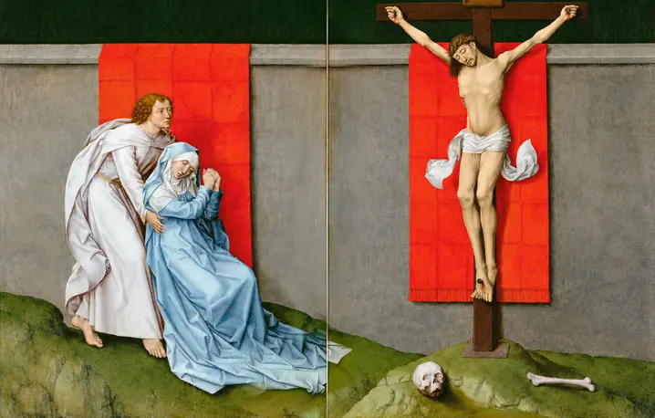 Rogier van der Weyden, Dyptyk Ukrzyżowania (ok. 1460 r.) | Fot. Wikipedia Commons