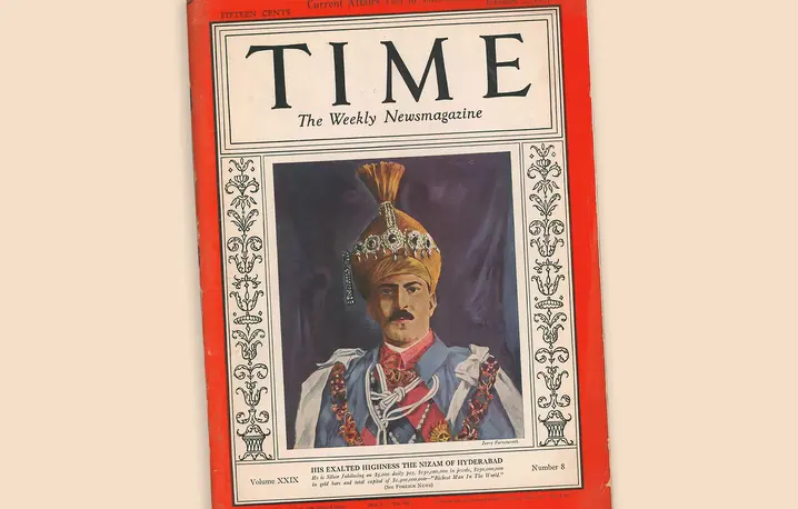 Mir Osman Ali Chan został uznany przez tygodnik „Time” z 22 lutego 1937 r. za najbogatszego człowieka świata | Fot. Wikimedia Commons