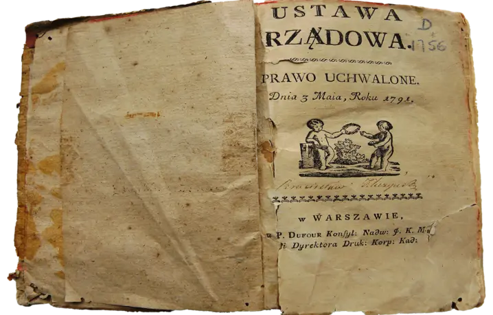 Pierwodruk Konstytucji 3 maja 1791 r. fot. wikipedia