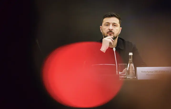 Decyzja Wołodymyra Zełenskiego o nadaniu Odrębnemu Centrum Operacji Specjalnych „Północ” Sił Zbrojnych Ukrainy imienia „Bohaterów UPA” wywołała w Polsce burzę | fot. Thomas Trutschel/Imago Stock and People/East News