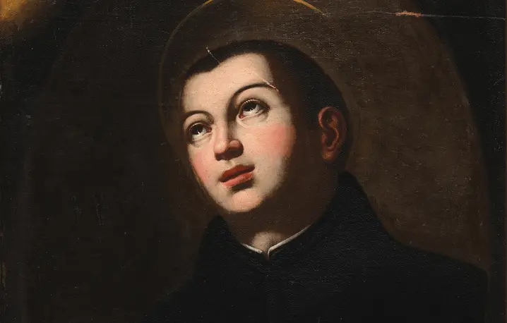 Portret św. Stanisława Kostki autorstwa nieznanego artysty, powstały w połowie XVIII wieku, znajdujący się na Zamku w Łańcucie | fot. Materiały prasowe/Muzeum – Zamek w Łańcucie