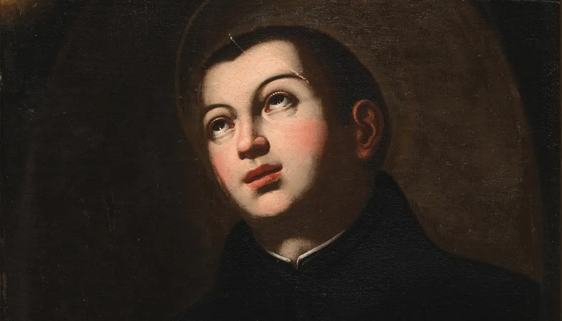 Portret św. Stanisława Kostki autorstwa nieznanego artysty, powstały w połowie XVIII wieku, znajdujący się na Zamku w Łańcucie | fot. Materiały prasowe/Muzeum – Zamek w Łańcucie