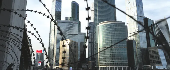 Widok na biznesowe centrum Moskwy, 25 kwietnia 2026 r. fot. Contributor/ Getty Images