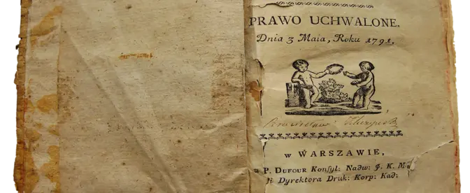 Pierwodruk Konstytucji 3 maja 1791 r. fot. wikipedia